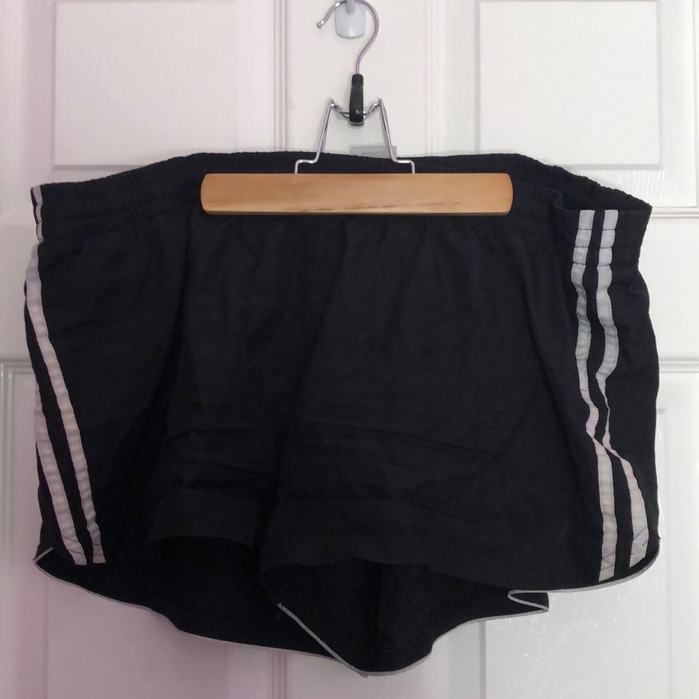 Black running shorts
